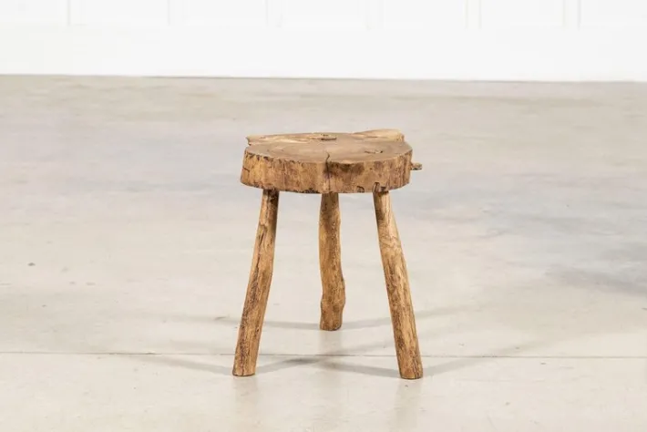 Pamono French Elm Side Table, 1900 New