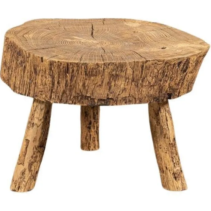 Pamono French Elm Side Table, 1900s Clearance