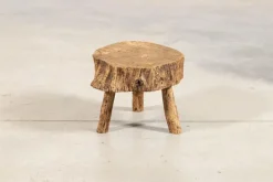 Pamono French Elm Side Table, 1900s Clearance