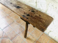 Pamono French Farmhouse Bench, 1940s Hot