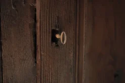 Pamono French Folk Art Mountain Cabinet in Pine, 1800s