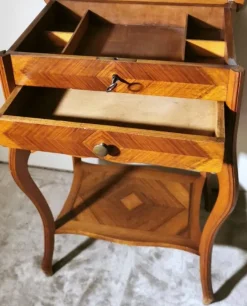 Pamono French Louis Philippe Style Dressing Table with Mirror and Drawers, 1870 Clearance