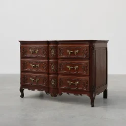 Pamono French Louis XV Style Hand-Crafted Oak Chest of Drawers, 18th Century Best