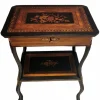 Pamono French Napoleon III Style Dressing Table with Mirror and Faux Drawer, 1850s Clearance