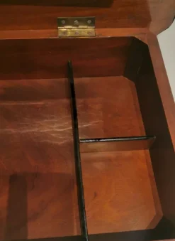 Pamono French Napoleon III Style Dressing Table with Mirror and Faux Drawer, 1850s Clearance