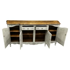 Pamono French Oak Breakfront Buffet, Early 20th Century