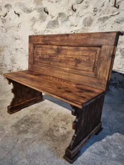 Pamono French Pine Bench, 1920s Discount
