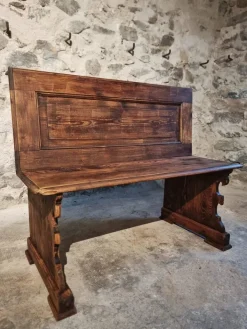 Pamono French Pine Bench, 1920s Discount