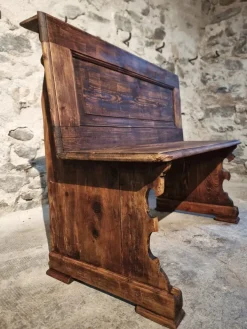 Pamono French Pine Bench, 1920s Discount