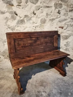 Pamono French Pine Bench, 1920s Discount