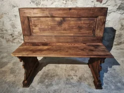 Pamono French Pine Bench, 1920s Discount