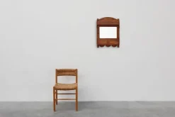 Pamono French Rustic Oak Mirrored Medicine Cabinet, 1900s Clearance