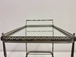 Pamono French Silvered Drinks Trolley, 1960s Best