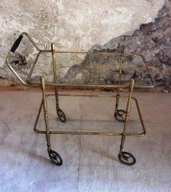 Pamono French Trolley in the style of Maison Bagués New