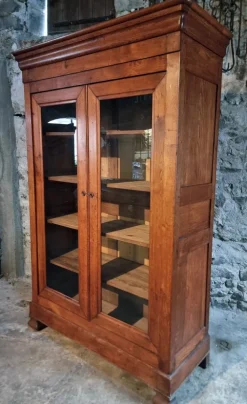 Pamono French Vitrine Cabinet in Oak