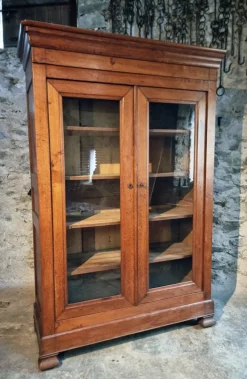 Pamono French Vitrine Cabinet in Oak