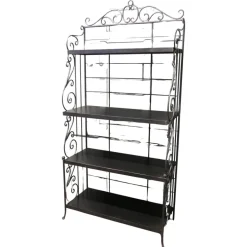 Pamono French Wrought Iron Baker's Shop Stand, 1960s