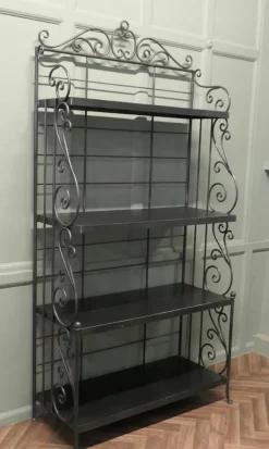 Pamono French Wrought Iron Baker's Shop Stand, 1960s