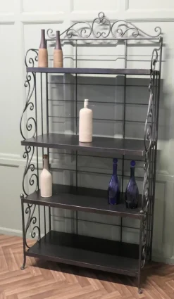 Pamono French Wrought Iron Baker's Shop Stand, 1960s