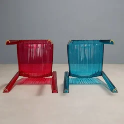 Pamono Frilly Chairs attributed to Patricia Urquiola for Castelli / Anonima Castelli, Set of 4 Online