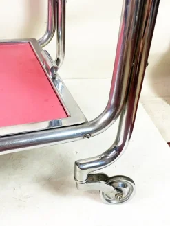 Pamono Functionalist Bauhaus Chrome-Plated Serving Table, 1930s Sale