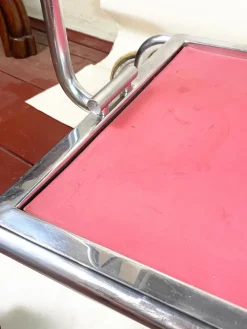 Pamono Functionalist Bauhaus Chrome-Plated Serving Table, 1930s Sale