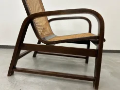 Pamono Functionalist Bentwood Lounge Chair from Thonet, 1930s New