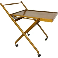 Pamono Functionalist Folding Trolley from Thonet, 1930s New