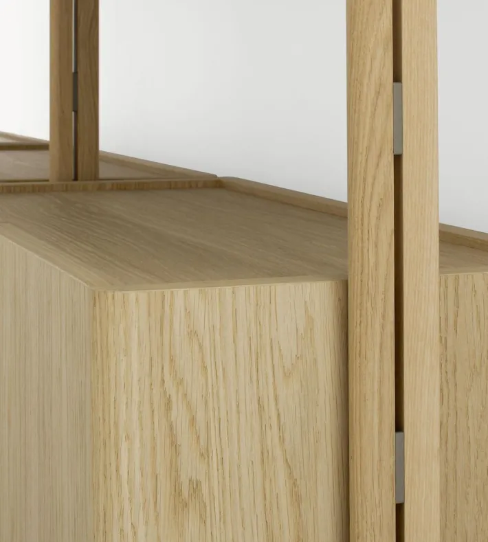 Pamono Galaxy Oak Bookshelf by Morica Design Sale