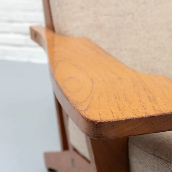 Pamono GE-375 Chair and Ottoman by Hans Wegner for Getama, Set of 2 New