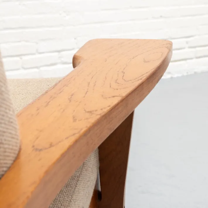 Pamono GE-375 Chair and Ottoman by Hans Wegner for Getama, Set of 2 New