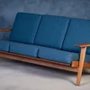 Pamono GE290 Three-Seater Sofa in Oak by Hans J. Wegner for Getama, 1960s