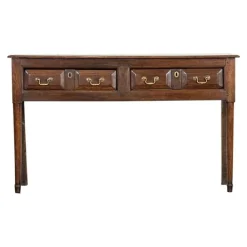 Pamono George III English Vernacular Oak Dresser Base, 1800 Clearance