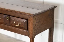 Pamono George III English Vernacular Oak Dresser Base, 1800 Clearance