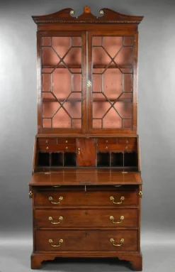 Pamono George III Oak Bureau Bookcase, 1780s Sale