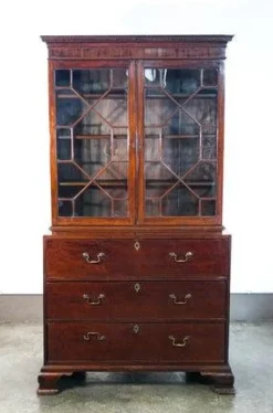 Pamono George III Secretaire with Bookshelves, England, 1700s Outlet