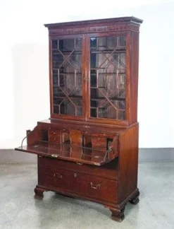Pamono George III Secretaire with Bookshelves, England, 1700s Outlet