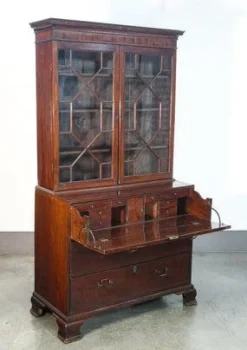 Pamono George III Secretaire with Bookshelves, England, 1700s Outlet