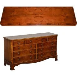 Pamono Georgian Burr Walnut Sideboard by H.G. Hudson Hot
