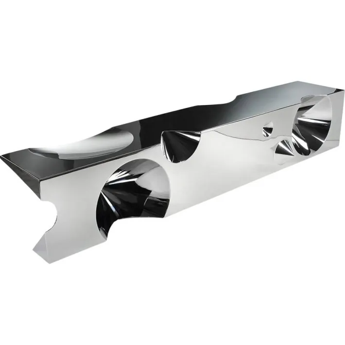 Pamono Get Lost! Bench in Mirror Polished Stainless Steel by Barberini & Gunnell