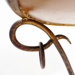 Pamono Gilded Iron Coffee Table by René Drouet, 1940s Sale