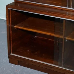 Pamono Glass Front 3-Tier Barrister Bookcase Cabinet from Minty of Oxford, 1930s Discount