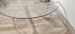 Pamono Glass Living Room Table with Acrylic Glass Base Clearance