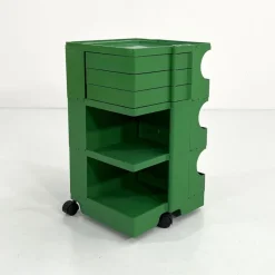 Pamono Green Boby Trolley by Joe Colombo for Bieffeplast, 1960s Online