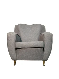 Pamono Grey Armchairs, 1970s, Set of 2 Sale