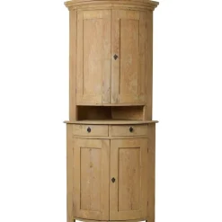 Pamono Gustavian Rustic Northern Swedish Country Corner Cabinet New