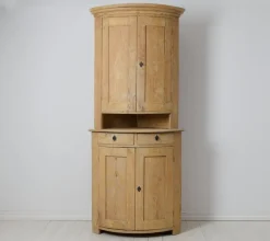 Pamono Gustavian Rustic Northern Swedish Country Corner Cabinet New