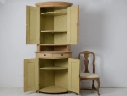 Pamono Gustavian Rustic Northern Swedish Country Corner Cabinet New