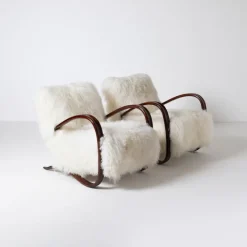 Pamono H-269 Lounge Chairs by Jindrich Halabala, Czechoslovakia, 1950s, Set of 2 Outlet