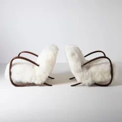 Pamono H-269 Lounge Chairs by Jindrich Halabala, Czechoslovakia, 1950s, Set of 2 Outlet